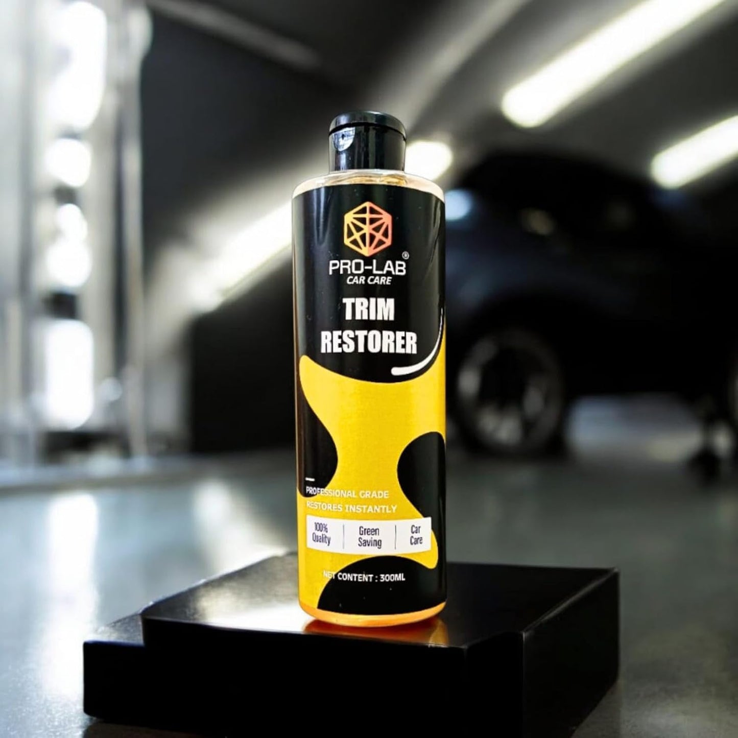 Pro-Lab Trim Restorer 300ml | Plastic & Rubber Trim Polish for Car | Restores Faded Exterior & Interior Trim | Professional Grade Car Care