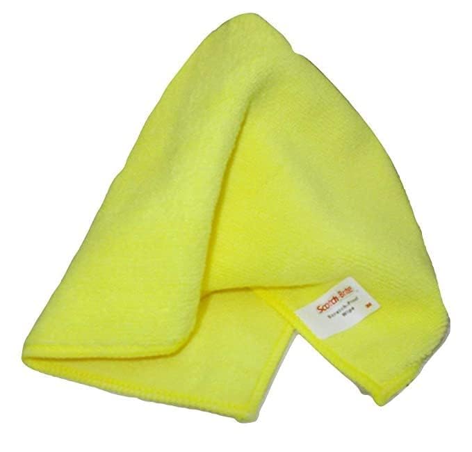 3M Car Care Microfiber Yellow Cloth (30x35cm, Pack of 1).