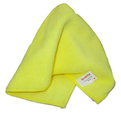 3M Car Care Microfiber Yellow Cloth (30x35cm, Pack of 1).
