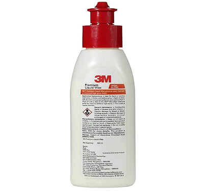3M Premium Liquid Wax, Restores Car Paint Gloss, Water Repellent and UV Protection (100ml, Pack of 1)