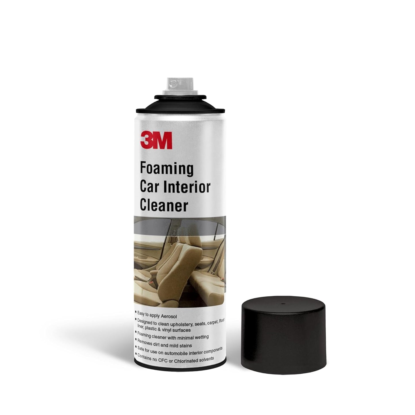 3M Foaming Car Interior Cleaner (580 g) | Upholstery and Leather Cleaner | Removes Tough Stains and Dirt Inside Your Car