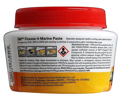 3M Finesse It Marine Car Paste (200 g ) | Remove Minor Scratch Marks from Heavily Oxidized Surfaces | Adds more Gloss |