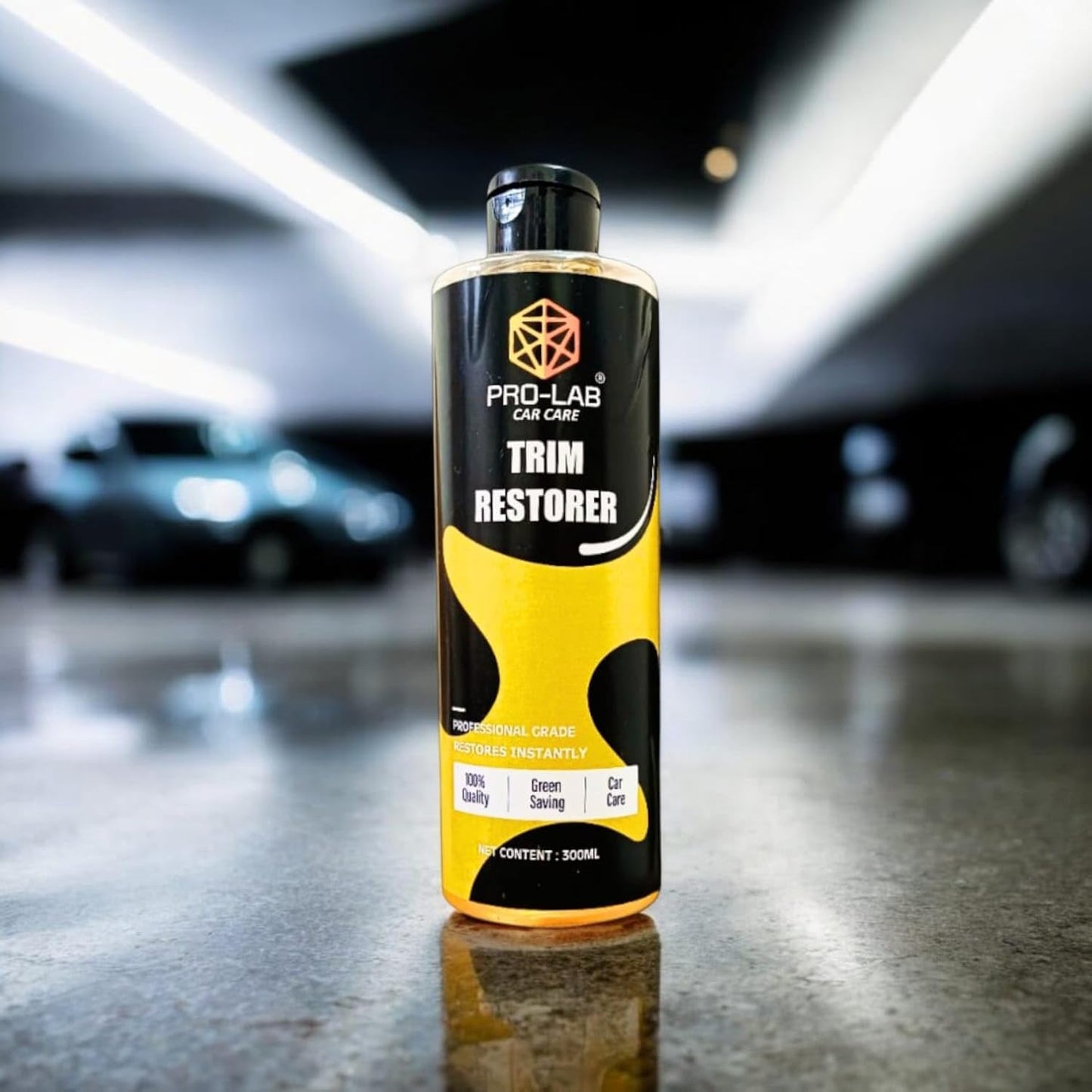 Pro-Lab Trim Restorer 300ml | Plastic & Rubber Trim Polish for Car | Restores Faded Exterior & Interior Trim | Professional Grade Car Care