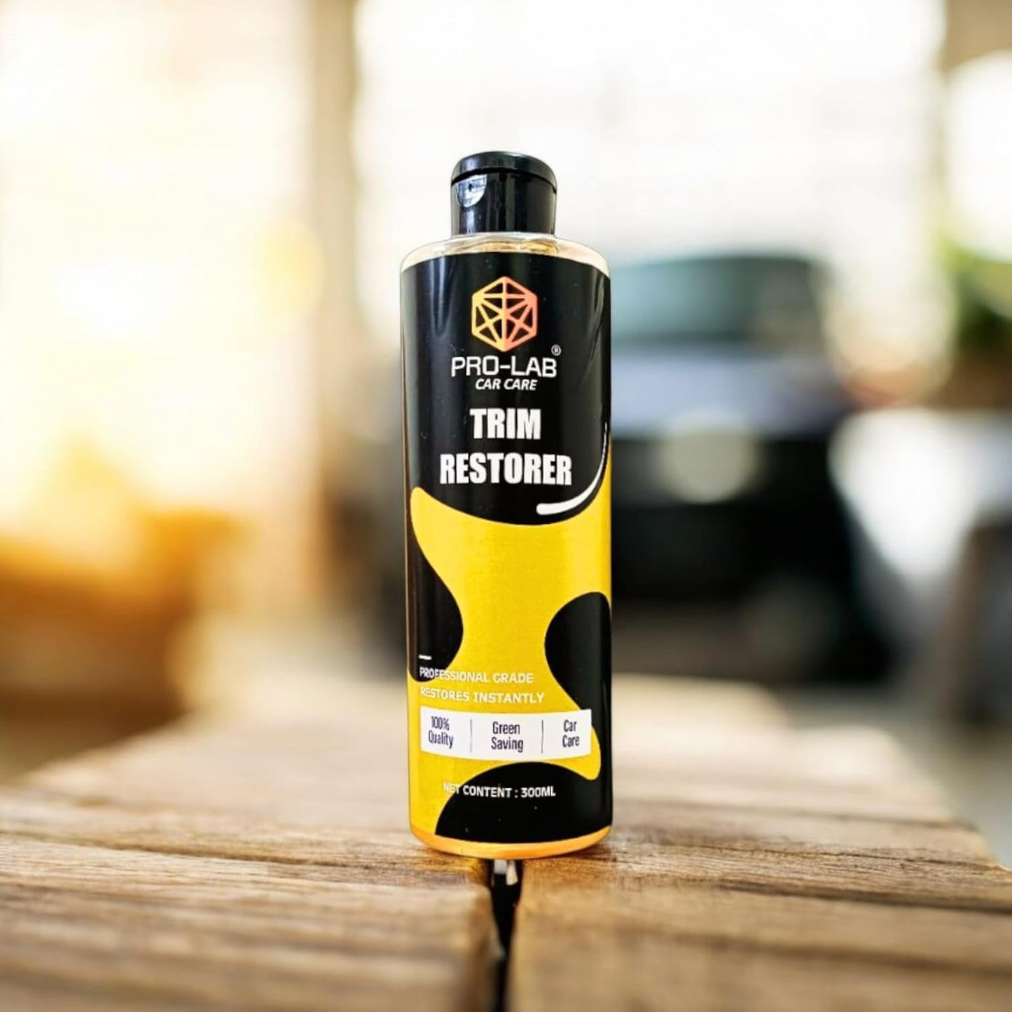 Pro-Lab Trim Restorer 300ml | Plastic & Rubber Trim Polish for Car | Restores Faded Exterior & Interior Trim | Professional Grade Car Care