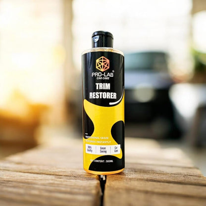 Pro-Lab Trim Restorer 300ml | Plastic & Rubber Trim Polish for Car | Restores Faded Exterior & Interior Trim | Professional Grade Car Care