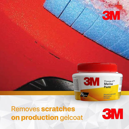 3M Finesse It Marine Car Paste (200 g ) | Remove Minor Scratch Marks from Heavily Oxidized Surfaces | Adds more Gloss |