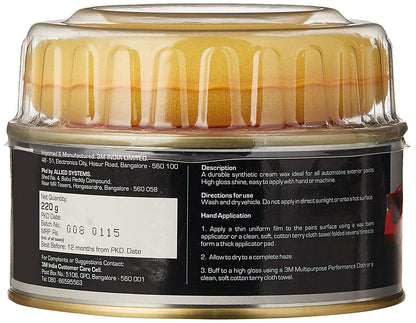 3M IA260166334 Specialty Cream Wax (220 g) high gloss streak free restores shine
