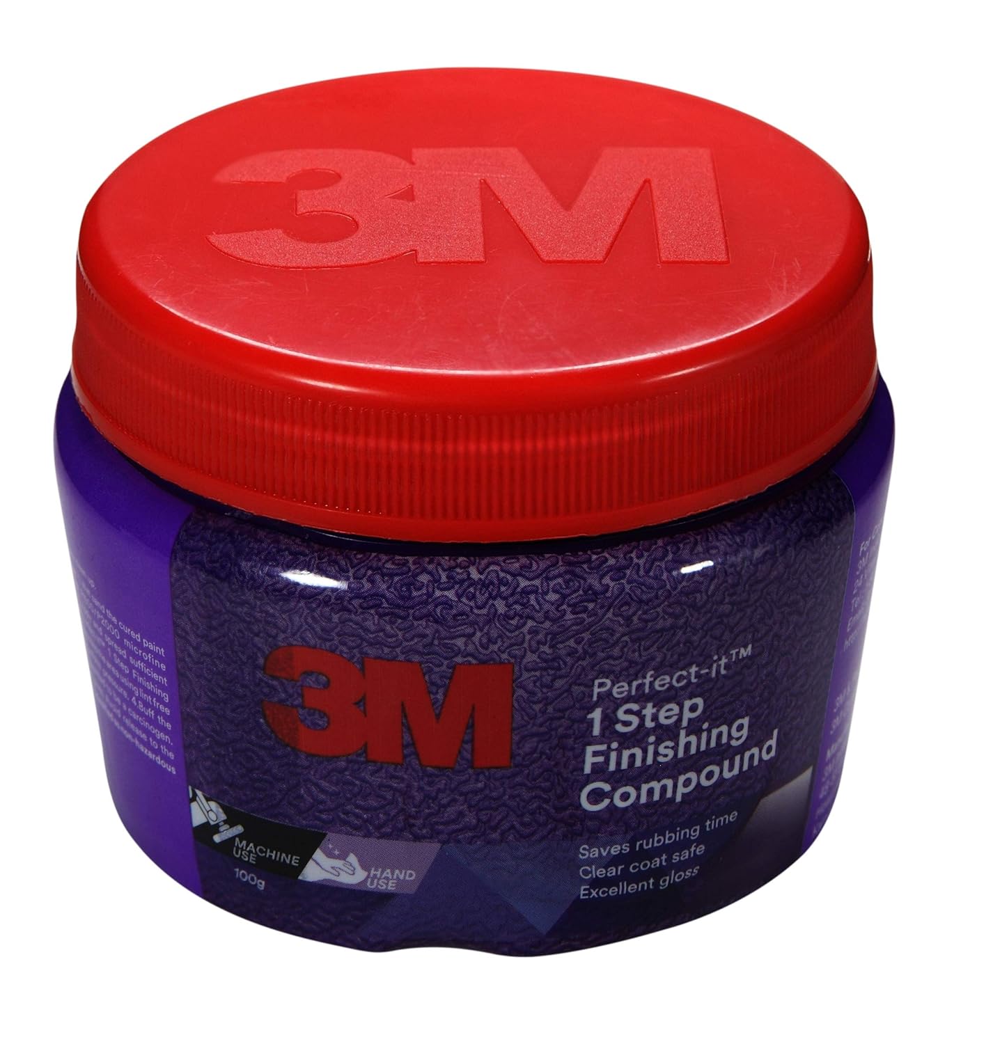 3M Perfect-It 1-Step Finishing Compound (100 g) | Removes Minor Scratches,Foam;Wool,Black